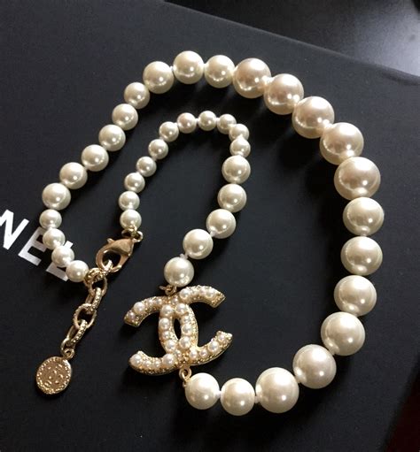 chanel timeless cc necklace crystal|authentic Chanel pearl necklace.